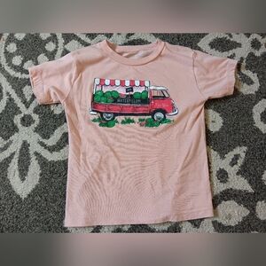 Kids Watermelon Truck Graphic Tee - Pink